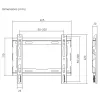 Sbox PLB-2222F-2 23"-43" fix fali TV konzol
