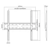 Sbox PLB-2544F-2 32" - 70" fix fali TV konzol