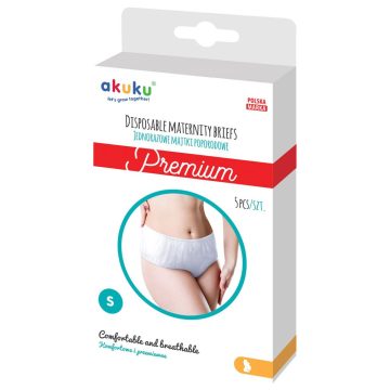   Egyszer hazsnálatos szülés utáni bugyi Akuku PREMIUM S-es méret 5 db