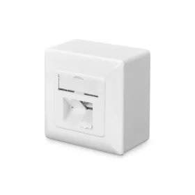   DIGITUS DN-9006-N Cat.6 Modulo50 Doppelwandsteckdose mit 2x RJ45 geschirmten Anschlüssen