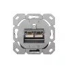 DIGITUS DN-9006-N Cat.6 Modulo50 Doppelwandsteckdose mit 2x RJ45 geschirmten Anschlüssen