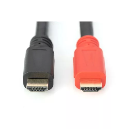 DIGITUS Vysokorýchlostný UHD 4K 3D 30Hz 1.4 pozlátený HDMI kábel so zosilňovačom 15m