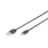 Vysokorýchlostný kábel DIGITUS 2.0 USB typu A - USB typu C 1,8 m