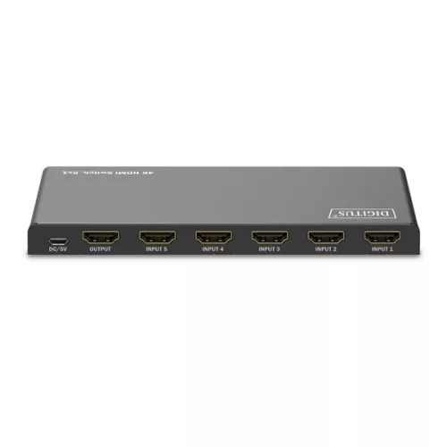 DIGITUS DS-55332 HDMI prepínač 4K 60Hz 5x1