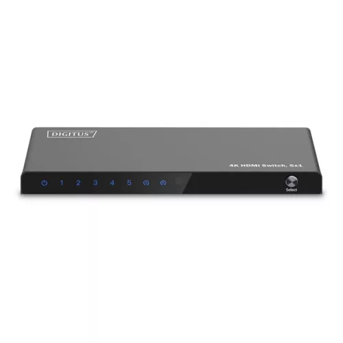 DIGITUS DS-55332 HDMI prepínač 4K 60Hz 5x1