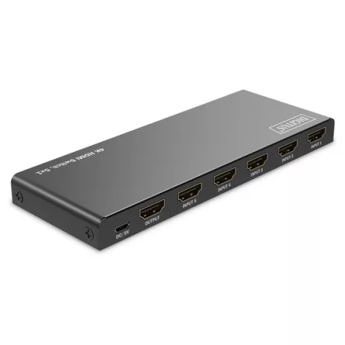 DIGITUS DS-55332 HDMI prepínač 4K 60Hz 5x1