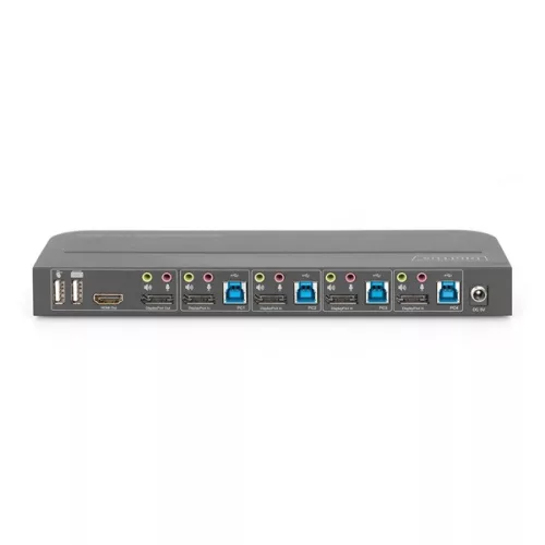 DIGITUS DS-12890 Full HD 4K 60Hz 4-portový HDMI/Displayport KVM prepínač