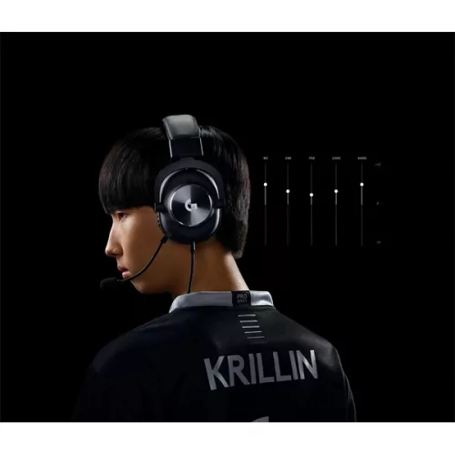 Logitech 991-000358 Pro X Gaming fekete fejhallgató és állvány