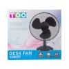TOO FAND-40-201-B ICEBERG schwarz, 40 cm, Geschwindigkeitsstufe: 3, 45 W, Tischventilator