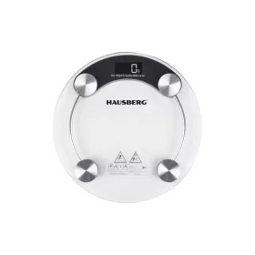 Hausberg HB-6000NG Badezimmerwaage aus schwarzem Glas