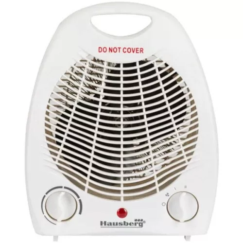 Hausberg HB-8501AB 2000W biely elektrický radiátor s ventilátorom