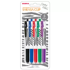 Zebra Sarasa Clip 0,7 Zebra Stripes 5pcs zselés toll