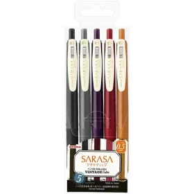 Zebra Sarasa Clip 0,5 Vintage2 5 Colour Set zselés toll