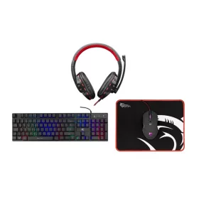   White Shark COMANCHE 3 WS GC-4104HU schwarzes Gaming-Set aus Tastatur, Maus, Mauspad und Headset