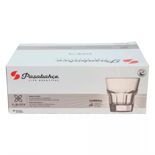 Set de 6 pahare Pasabahce V-Block Fruit Juice 140ml