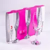 Set de 3 pahare de șampanie GLASS 4 YOU Greta Champagne 210ml