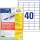 Avery 4780-65 48,5x25,4 mm univerzális 50+15 lap 2600 db-os etikett