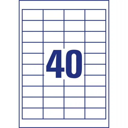 Avery 4780-65 48,5x25,4 mm univerzális 50+15 lap 2600 db-os etikett
