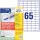 Avery 6121-65 38 x 21,2 mm univerzális 50+15 lap 4225 db-os etikett