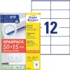 Avery 6175-65 105x48 mm univerzális 50+15 lap 780 db-os etikett