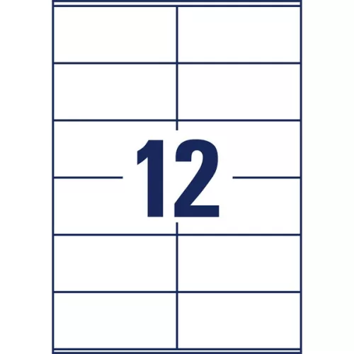 Avery 6175-65 105x48 mm univerzális 50+15 lap 780 db-os etikett