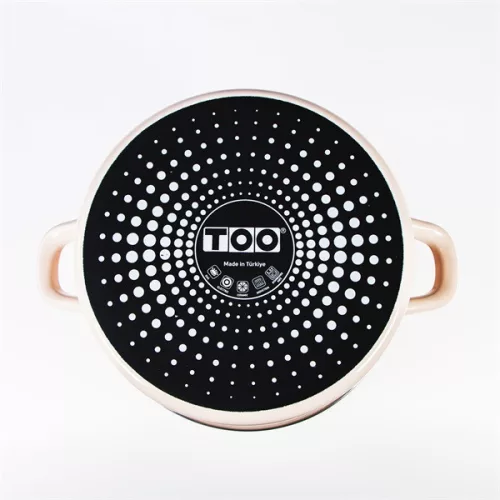 TOO LINE ROSE ghiveci de sticlă cu capac, 2 litri, diametru 18 cm, înălțime 9 cm