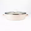 Oală joasă TOO LINE ROSE LOW, 3,2 litri, diametru 24 cm, înălțime 7,5 cm, cu capac de sticlă
