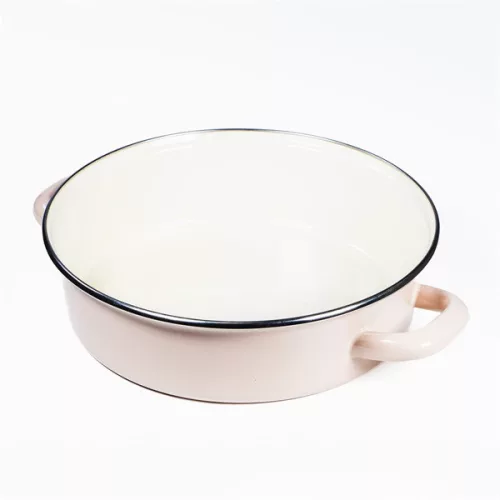 Oală joasă TOO LINE ROSE LOW, 3,2 litri, diametru 24 cm, înălțime 7,5 cm, cu capac de sticlă