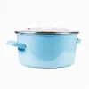 TOO LINE BLUE ghiveci de sticlă cu capac, 2,9 litri, diametru 20 cm, înălțime 10 cm
