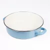 Oală joasă TOO LINE BLUE LOW, 3,2 litri, diametru 24 cm, înălțime 7,5 cm, cu capac de sticlă