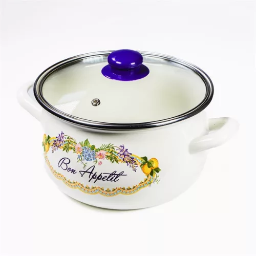 TOO BELLY BON APPETIT, vas de sticlă cu capac, 2,8 litri, diametru 18 cm, înălțime 12 cm