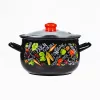 TOO BELLY FARM BLACK, vas de sticlă cu capac, 4,8 litri, diametru 22 cm, înălțime 14 cm