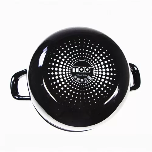 TOO BELLY FARM BLACK, vas de sticlă cu capac, 4,8 litri, diametru 22 cm, înălțime 14 cm