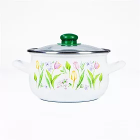   TOO BELLY TULIP ghiveci de sticlă cu capac, 2,1 litri, diametru 16 cm, înălțime 11 cm