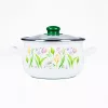 Lalea Too Belly, ghiveci de sticlă cu capac, 6,2 litri, diametru 24 cm, înălțime 15 cm