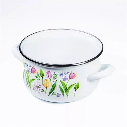 Lalea Too Belly, ghiveci de sticlă cu capac, 6,2 litri, diametru 24 cm, înălțime 15 cm