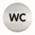 Durable Picto átm. 83 mm WC piktogram