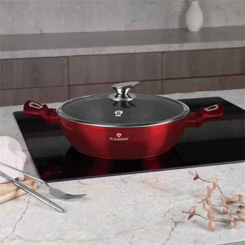 Blaumann BL-3984 Colecția Burgundy 3.8L 28 cm cu picior jos și capac