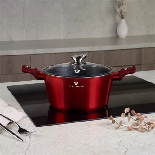Blaumann BL-3986 Colecția Burgundy, oală cu capac, 4,1 l, 24 cm