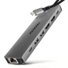Axagon HMC-7HX2 USB-C 5Gbps DVOJITÝ 4K DISPLEJ 7v1 hub
