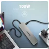 Axagon HMC-7HX2 USB-C 5Gbps DVOJITÝ 4K DISPLEJ 7v1 hub