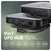 Rozbočovač Axagon HMC-UFO USB-C 10 Gbps UFO 9v1