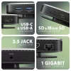 Rozbočovač Axagon HMC-UFO USB-C 10 Gbps UFO 9v1