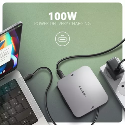 Rozbočovač Axagon HMC-UFO USB-C 10 Gbps UFO 9v1