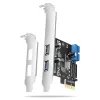 Axagon PCEU-232RS PCI-Express 2x externý + 2x interný USB 5Gbps