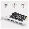 Miesto PCI-Express Axagon PCEU-430RS so 4 portami USB-A s rýchlosťou 5 Gbps