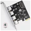 Miesto PCI-Express Axagon PCEU-430RS so 4 portami USB-A s rýchlosťou 5 Gbps