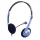 Genius HS-02B PC vezetékes kék headset