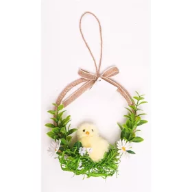 IRIS dekor kopogtató csibe koszorún 15cm