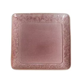 Farfurie ceramică IRIS cu model floral roz 21,7 cm
